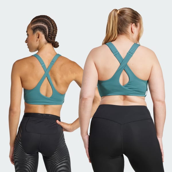 Zielony Biustonosz FastImpact Luxe Run High-Support