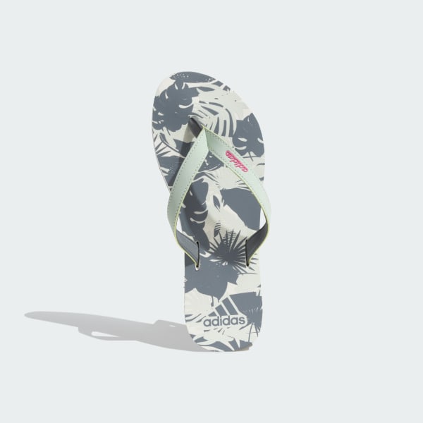 White Oscillo Flip Flops