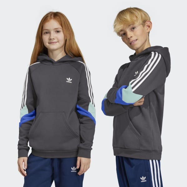 🧥 adidas Rekive Hoodie - Grey Kids' Lifestyle US 🧥