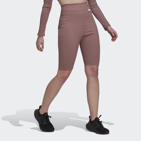 Lila Studio Lounge Ribbed kurze Tight
