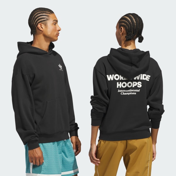 Negro Sudadera con capucha Adi Sport Design Athlete GFX