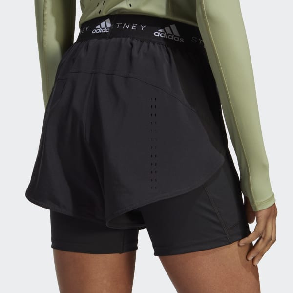 Schwarz adidas by Stella McCartney TruePurpose Training Two-in-One Shorts