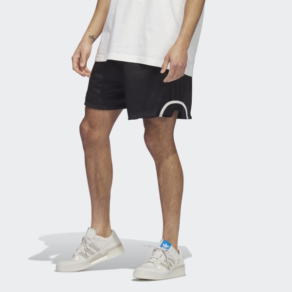 Đen Quần Short Lưới Bóng Rổ