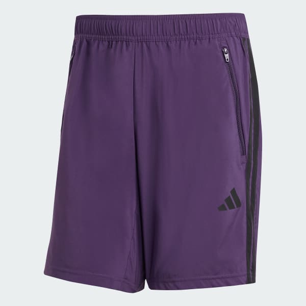 Ungu Celana Pendek Woven Training 3-Stripes Essentials