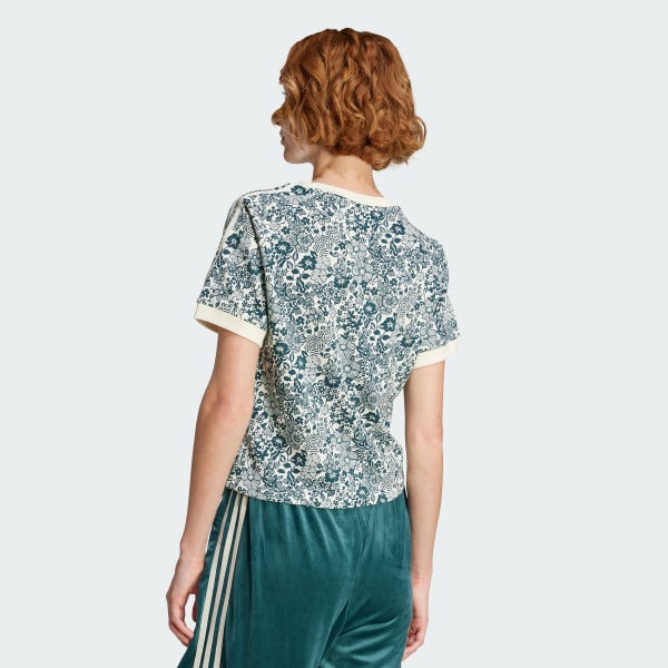 Hvid adidas Originals X Liberty London AOP Cali Tee