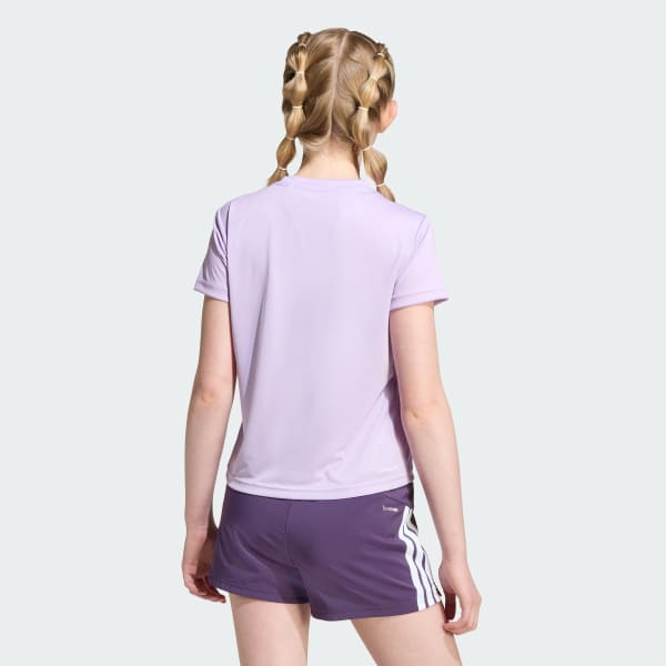 Purple Train Essentials Regular Fit Logo Training Tee Kids