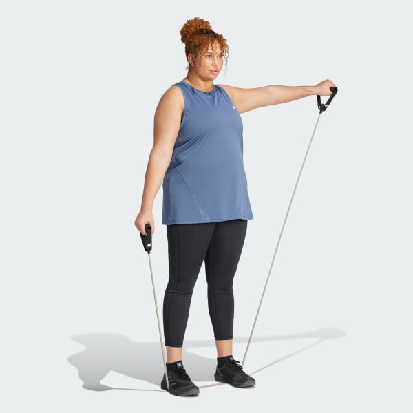 Blue Designed for Training Tank (Plus Size)