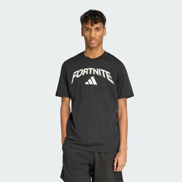 Sort adidas x Fortnite Logo Grafik Tee