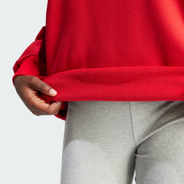 Adidas originals adicolor trefoil oversized sweatshirt 2025