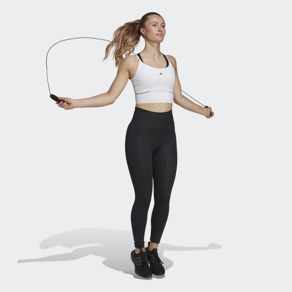 White HIIT 45 Seconds Crop Tank Top