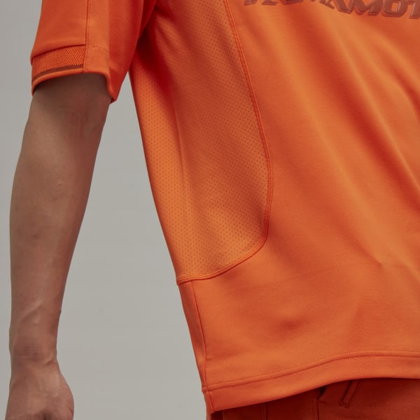 Orange Y-3 Soccer Short Sleeve Tee