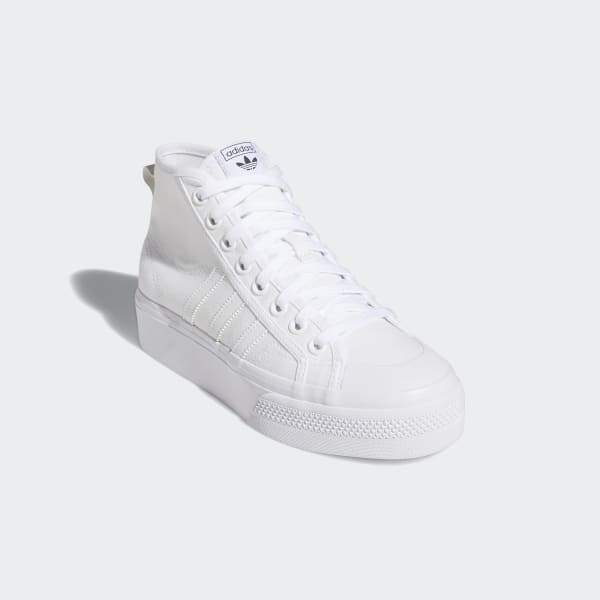 Blanco Zapatillas Nizza Platform Mid