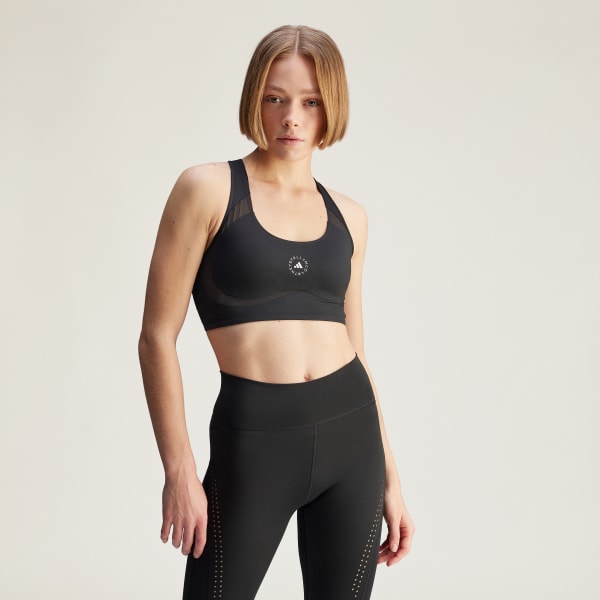 Siyah adidas by Stella McCartney TruePurpose Power Impact Medium Support Training Sporcu Sütyeni