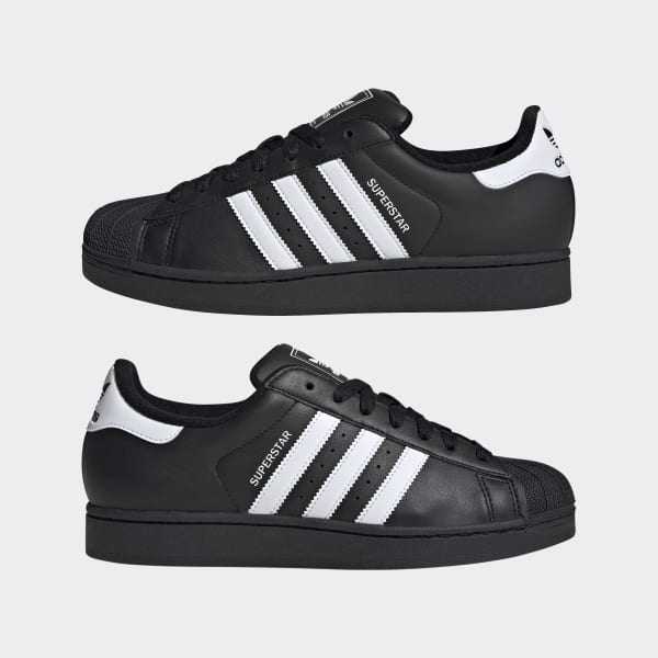 adidas Superstar II Shoes - Black | Free Shipping with adiClub