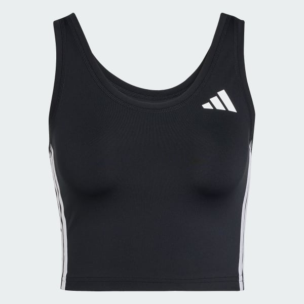 売れ筋商品|||アディダス Tシャツ レディース トップス TRAIN ESSENTIALS 3STRIPES CROPPED - Top - warm clay/black adidas Train Essentials 3-Stripes Crop Tank Top - Black