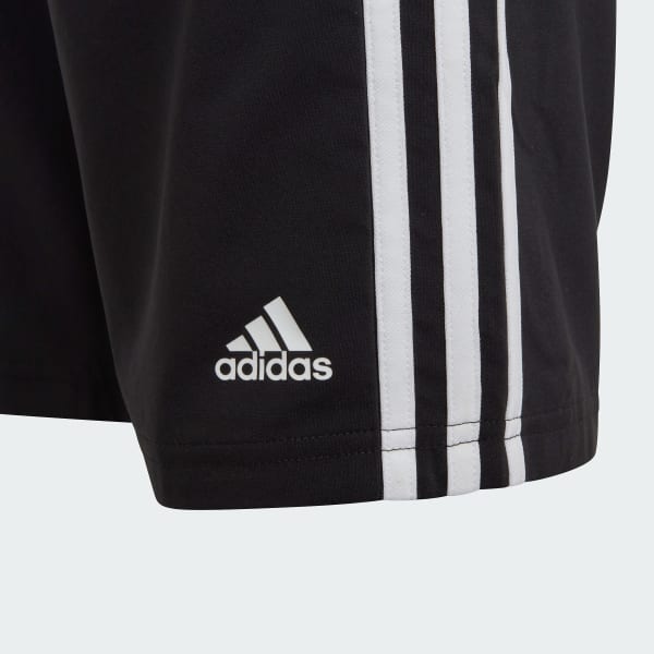 Preto Shorts Malha Essentials 3-Stripes