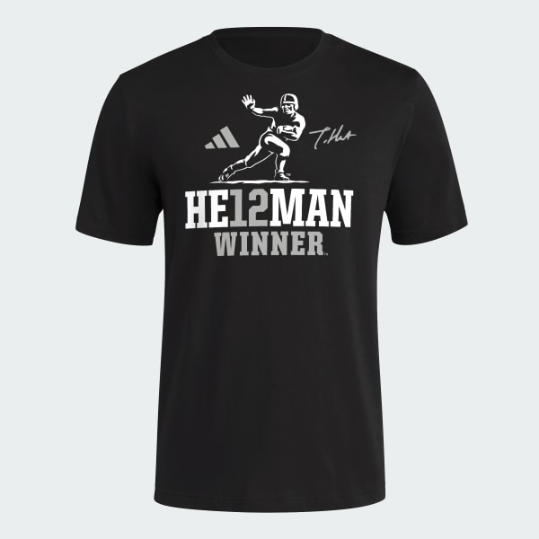 adidas Travis Hunter Heisman Winner Cotton Tee Black Free Shipping with adiClub adidas US