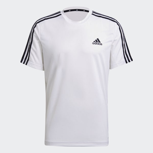 Blanco Camiseta AEROREADY Designed To Move Sport 3 Rayas 42274