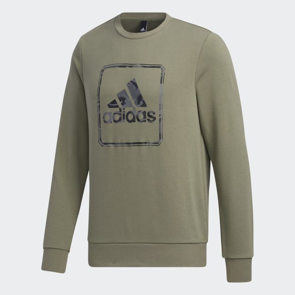 adidas เสื้อวอร์ม Must Haves French Terry Badge of Sport - สีเขียว ...
