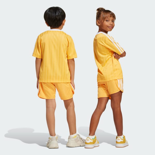 Gold Football Shorts and Tee Set Kids