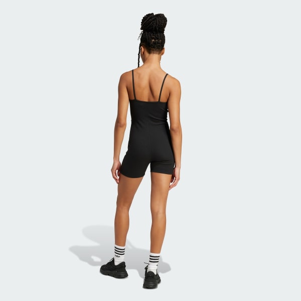 Black Essentials Rib Bodysuit