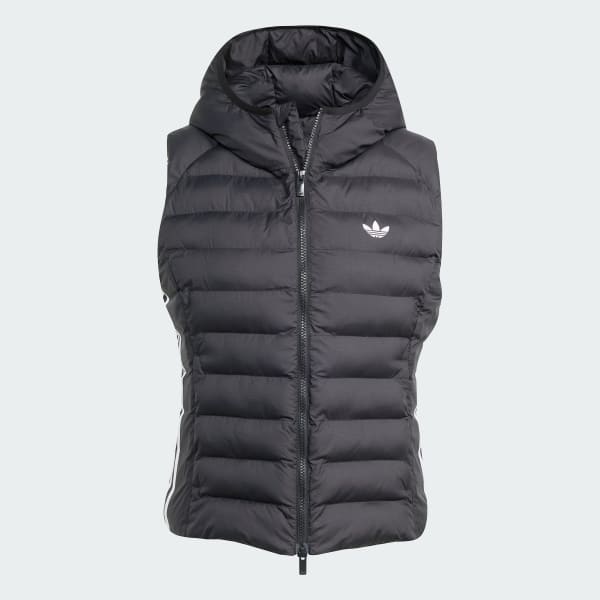 Sort Adicolor slank polstret vest