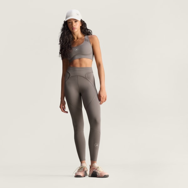 Marrone Leggings da allenamento a lunghezza intera adidas By Stella McCartney