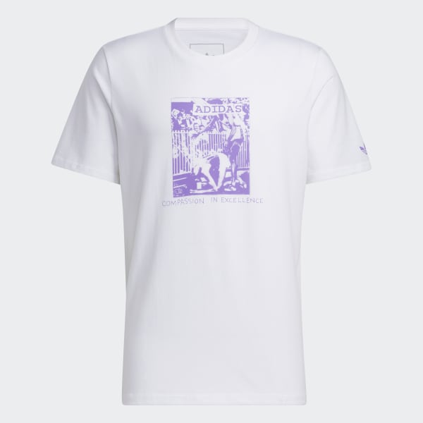 adidas Dill Compassion Tee White Free Shipping with adiClub adidas US