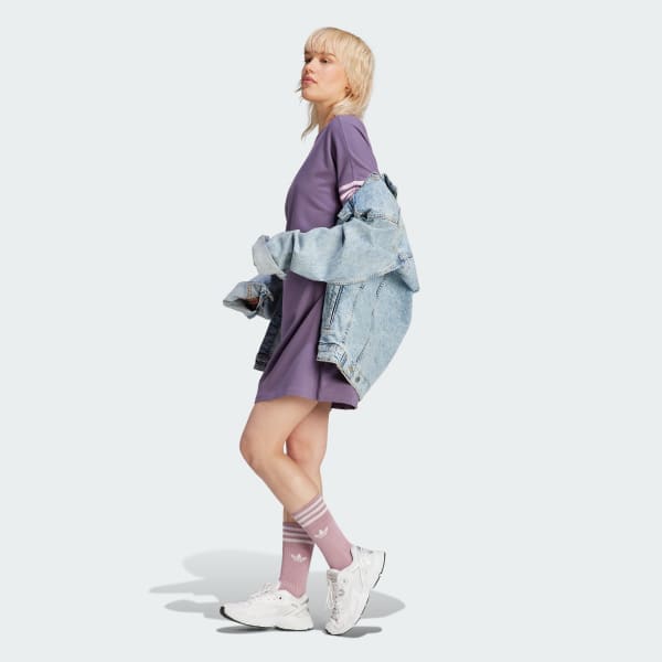Purple Adicolor Neuclassics Tee Dress