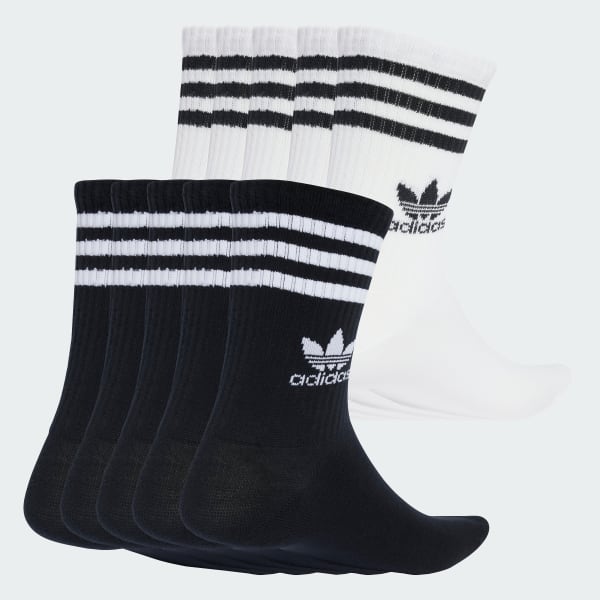 Vit 3-Stripes Crew Strumpor 10-pack