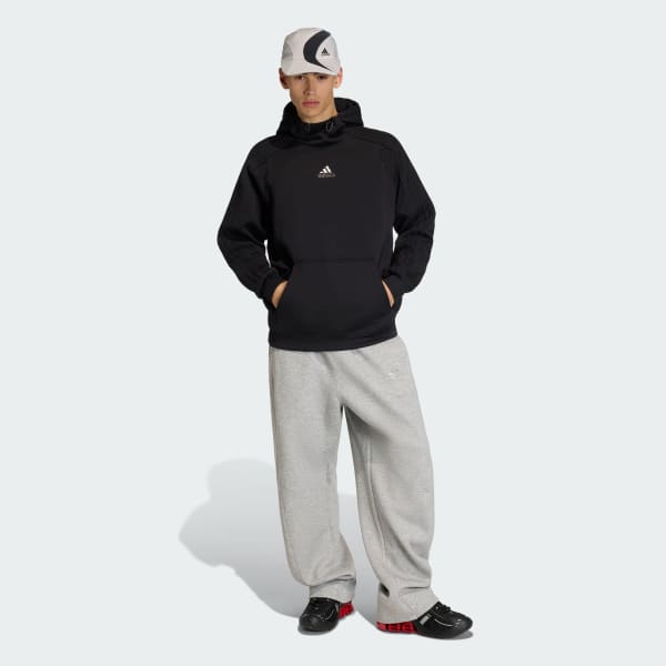 Black SPACER CUTLINE HOODIE