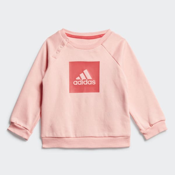 ruzová Súprava 3-Stripes Fleece Jogger
