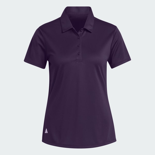 Morado Camiseta Polo Manga Corta Solid Performance Mujer