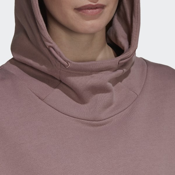 Paars Studio Lounge Cropped Hoodie TE823