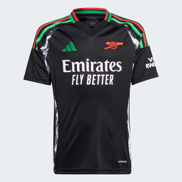 Noir Maillot Extérieur Arsenal 24/25 Enfants