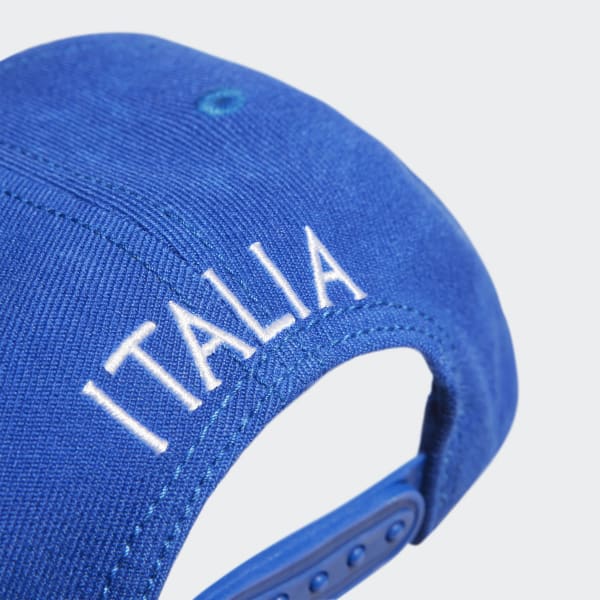 Blau Italien Football Snapback Kappe