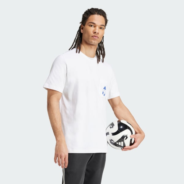 Branco Camiseta Estampada Messi