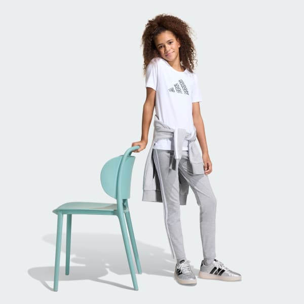 Blanco Remera Graphic con Animal Print para Niñas