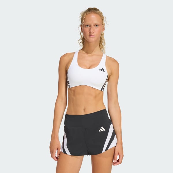 White 아디제로 런 미디엄 서포트 브라