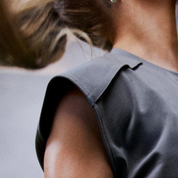 Grey PrimeLift AEROREADY Crop Sleeveless Tee