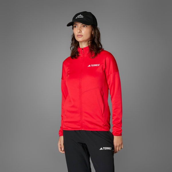 Rojo Chaqueta Terrex Xperior Climawarm Light Fleece