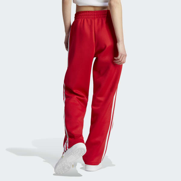 Red white top blue adidas pants