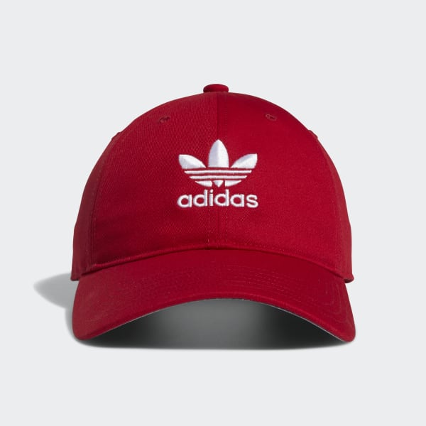 adidas Relaxed Strap-Back Hat - Red 