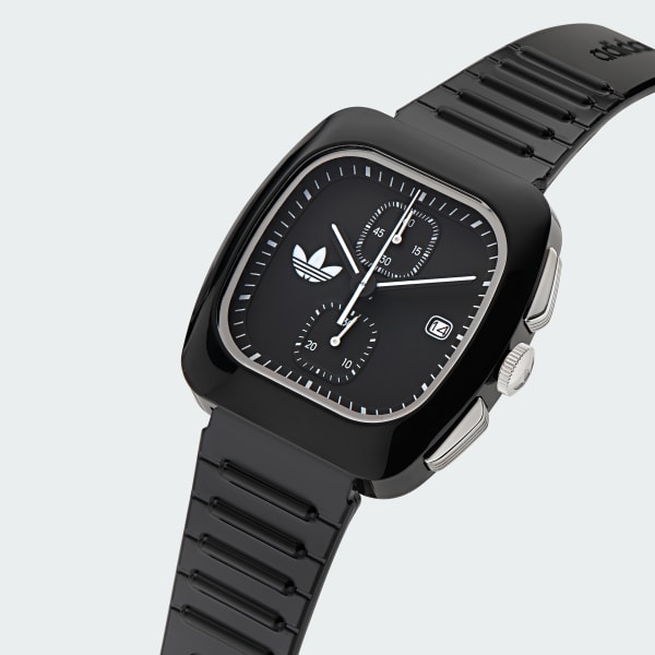 cerná Hodinky Retro Wave Two Chrono