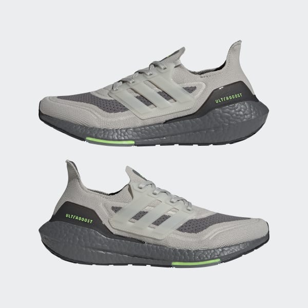 Grey Ultraboost 21 Shoes LEB78