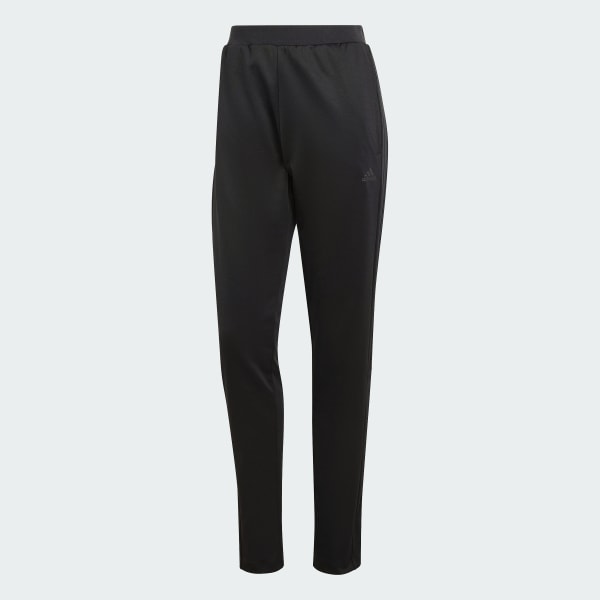 All black top adidas track pants