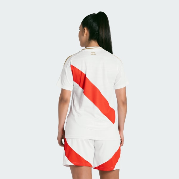 Blanco Camiseta Local Selección Peruana 2024 Mujer