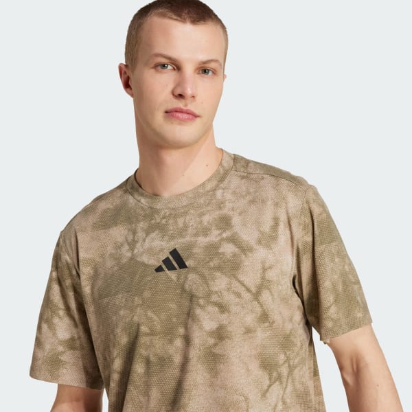 adidas Power Graphic Tee - Beige | Free Shipping with
