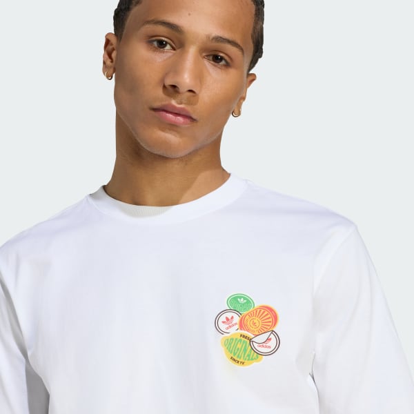 adidas Trefoil Series Loose Tee - White | Free Shipping with