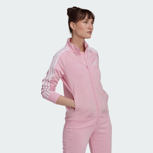 Jaqueta Primegreen Essentials Warm-Up Slim 3-Stripes - Rosa adidas